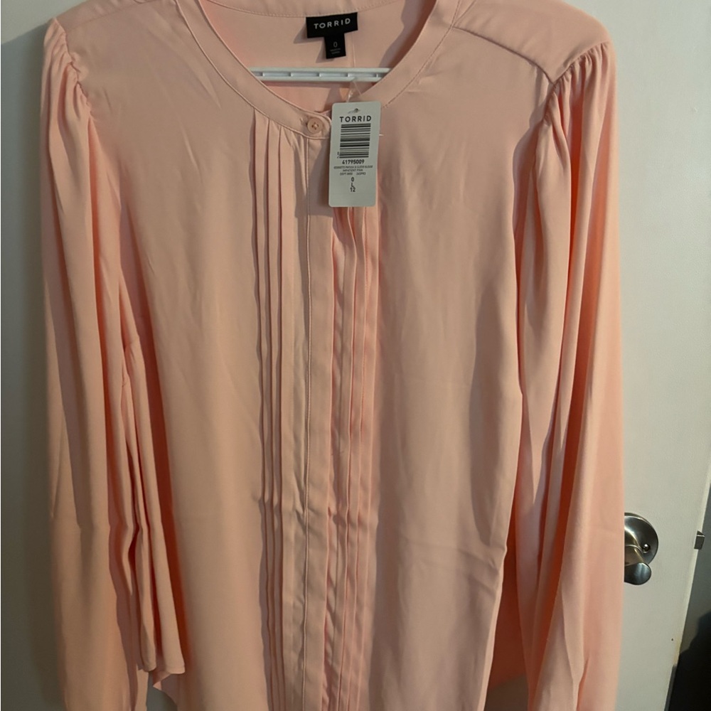 Torrid Soft Pink Blouse
